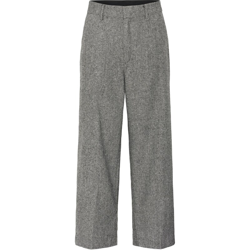 Kaffe Kalhoty KAThilda šedý melír / černá / offwhite 109177854
