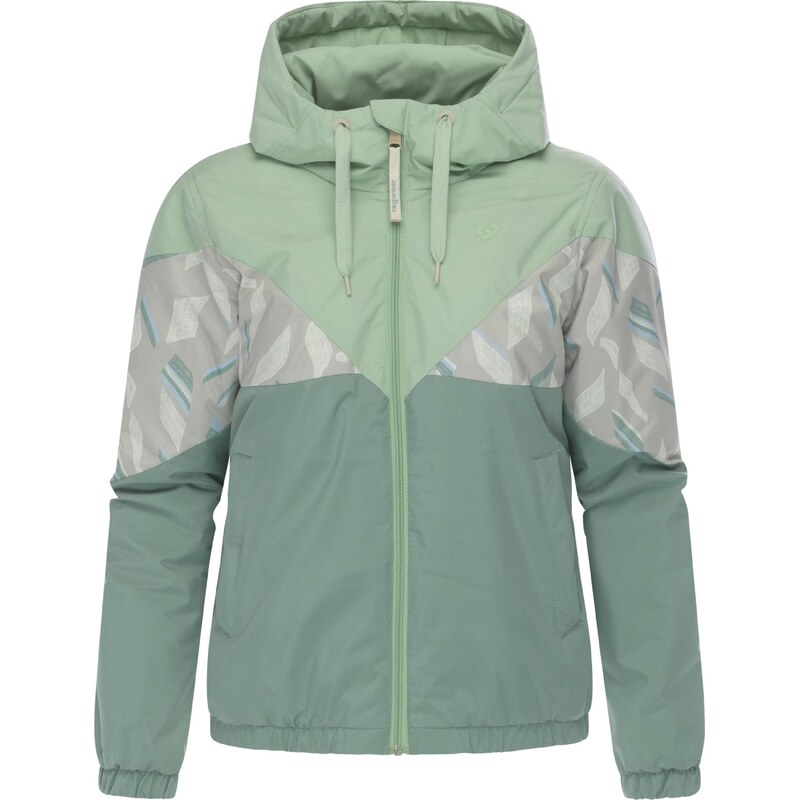 Ragwear Funkční bunda Rochele světlemodrá / kámen / zelená /