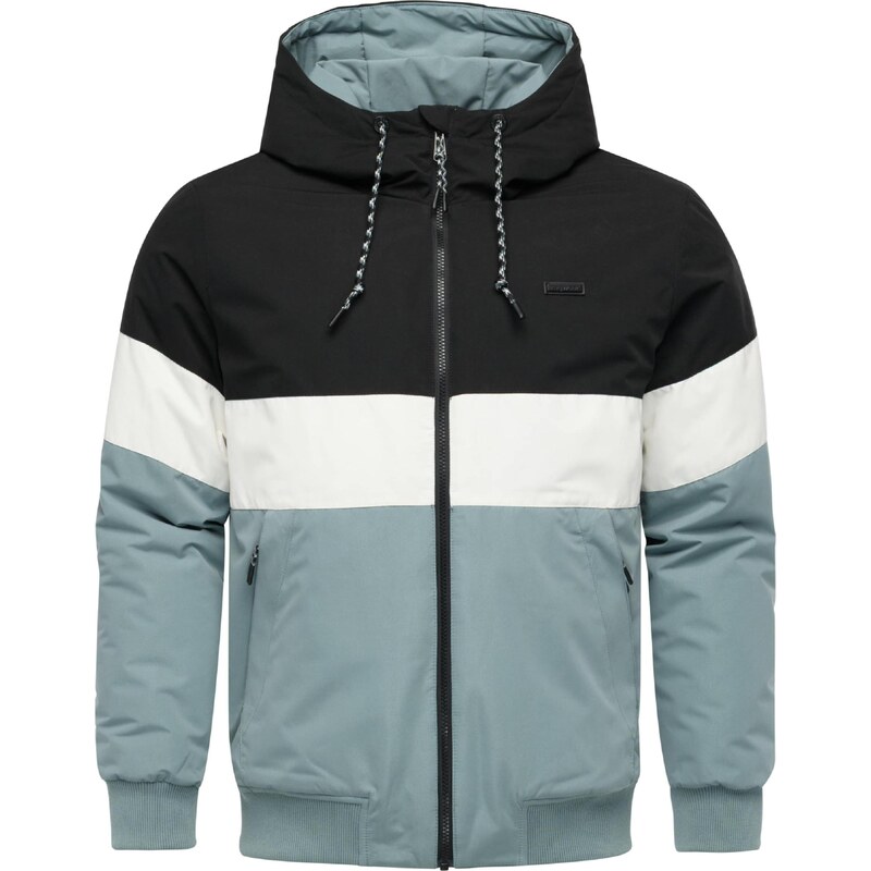 Ragwear Zimní bunda Jinig opálová / černá / bílá