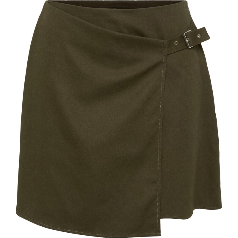 Vero Moda Petite Sukně VMGIGI olivová