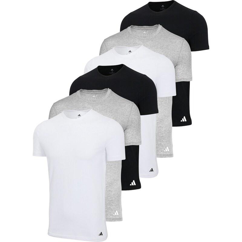 ADIDAS ORIGINALS Tričko šedý melír / černá / bílá