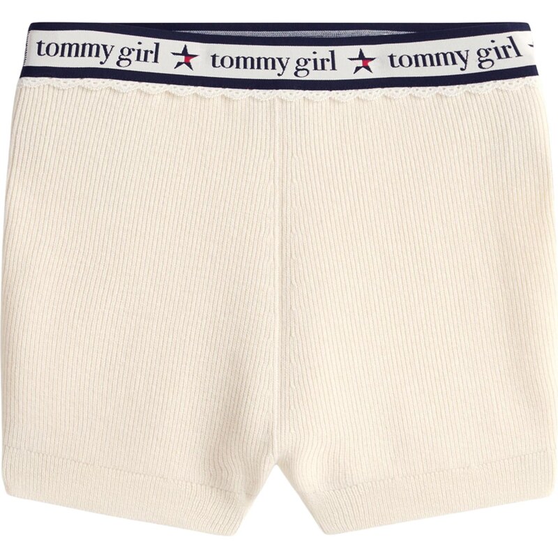 Tommy Jeans Kalhoty krémová / námořnická modř / červená / bílá 109180166