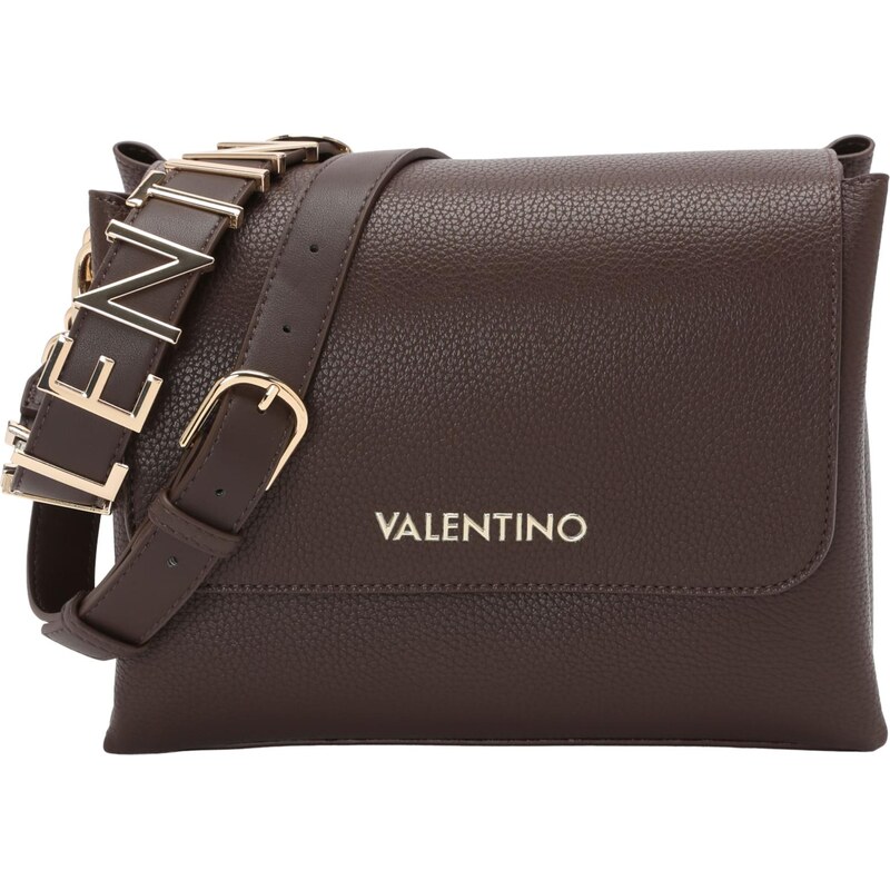 VALENTINO Taška přes rameno Alexia tmavě hnědá / zlatá