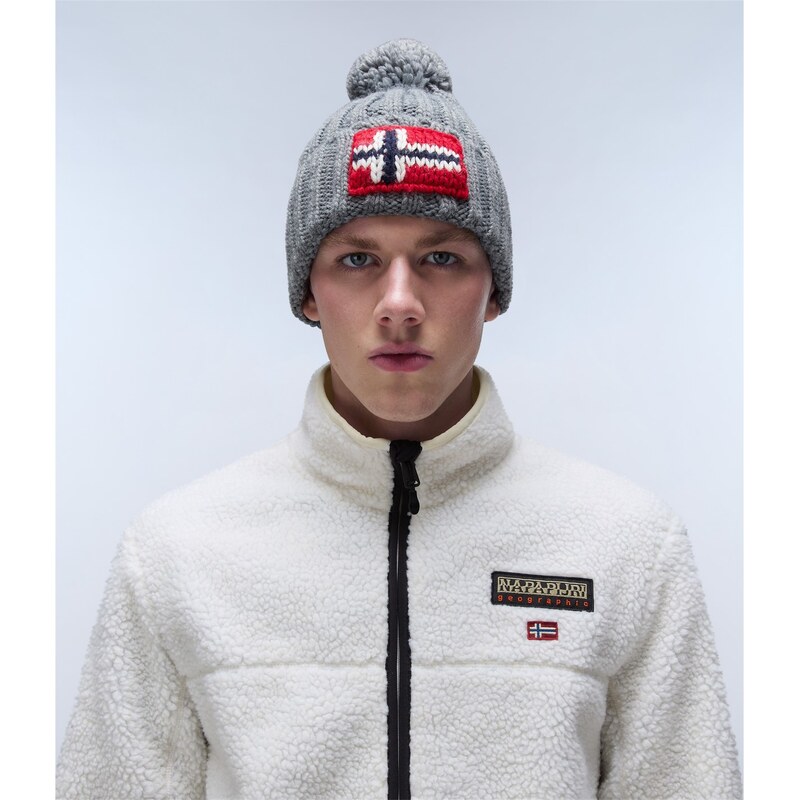 Zimní čepice Napapijri Mid Grey 3649134 109181183