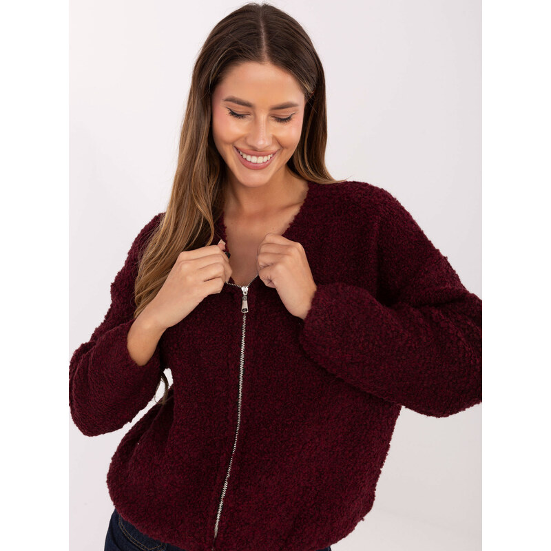 RUE PARIS Sweater-MI-SW-3WB219.21-burgundy