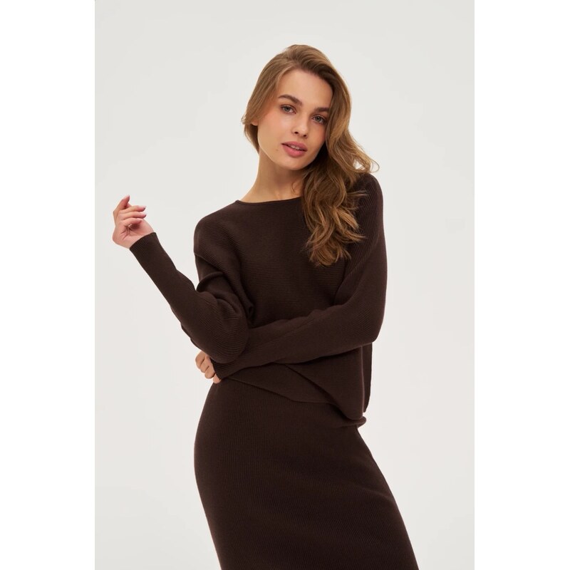 Marisse WOMENS SWEATER Z-SW-4801 BROWN