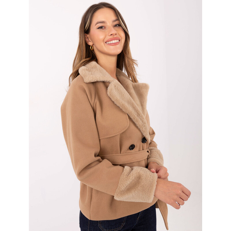RUE PARIS Jacket-IT-KR-4608.05P-camel 109182071