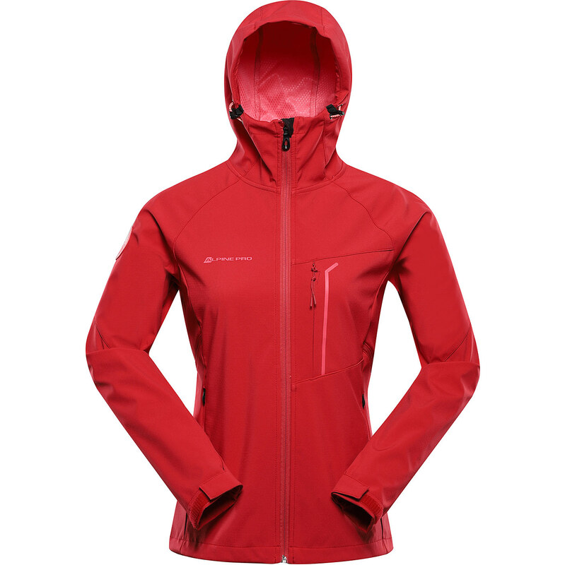 Dámská softshellová bunda Alpine Pro ESPRITA - červená 115548948