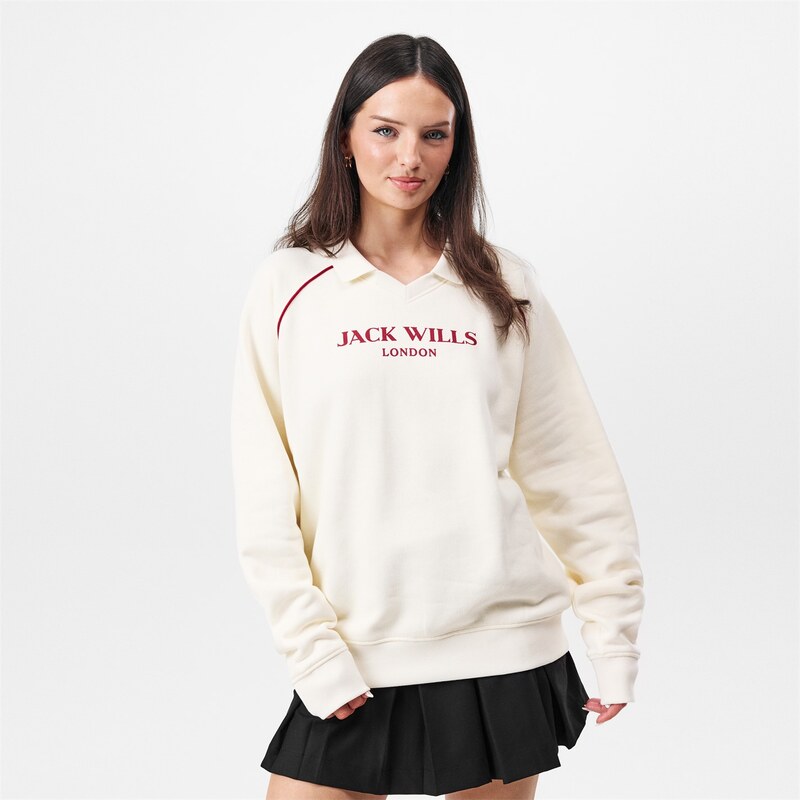 Mikina Jack Wills Vintage White 6181932