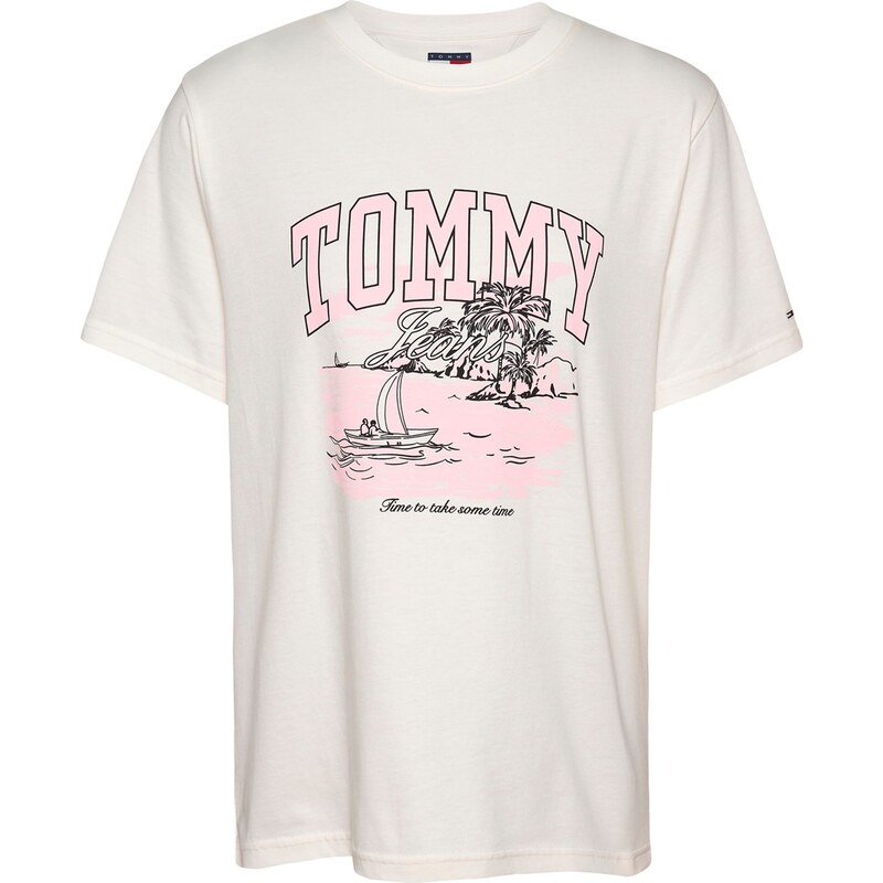 Tričko Tommy Jeans Ecru 2817815