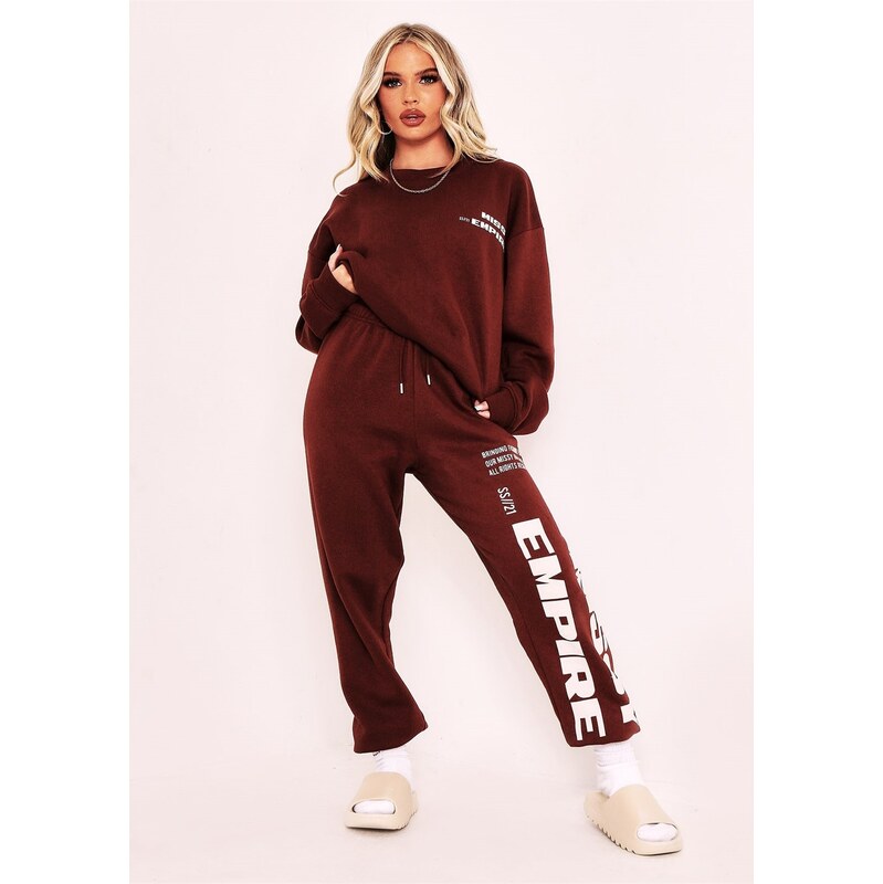 Tepláky Missy Empire Chocolate 3034633 109201775