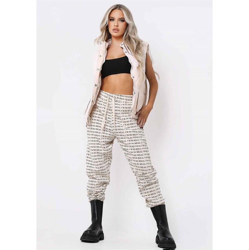 Tepláky Missy Empire Cream 2856028 109201810