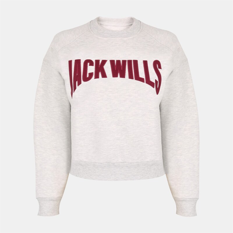 Mikina Jack Wills Ice Grey Marl 5281834