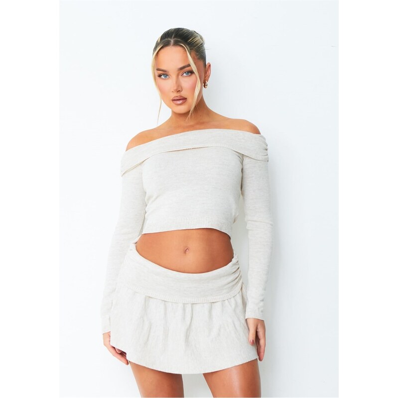 Tričko Missy Empire Beige 2059665