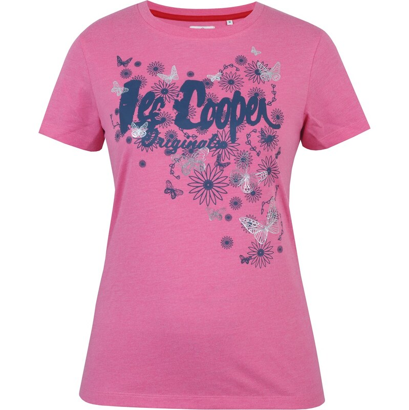 Tričko Lee Cooper Pink Marl 879451 109204166