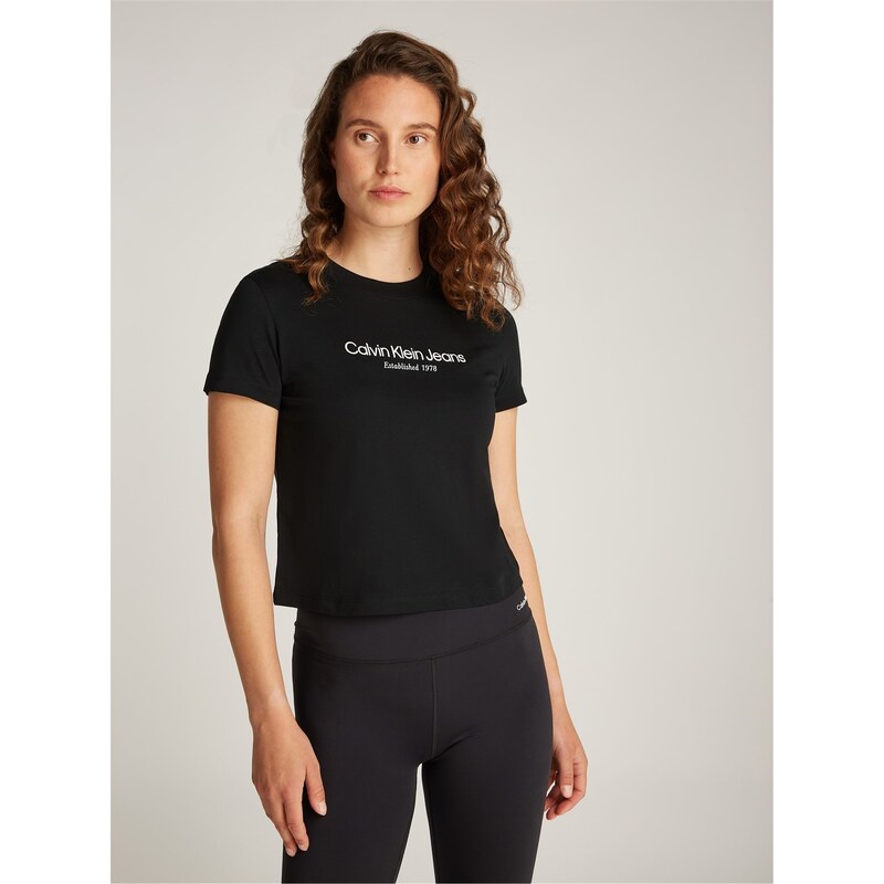 Tričko Calvin Klein Jeans Ck Black 7932257