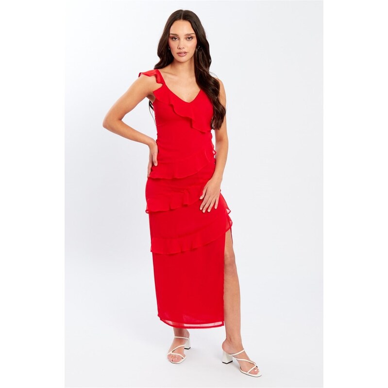 Šaty Influence Red 3435919 109205718