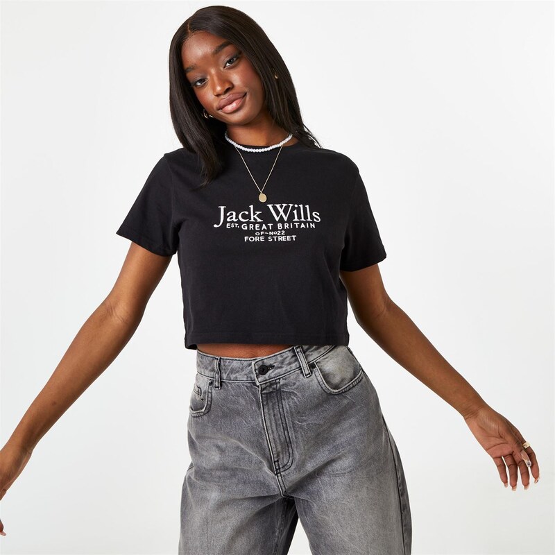 Tričko Jack Wills Black 5800270 109206126