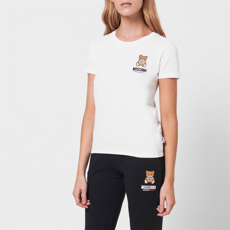 Tričko MOSCHINO White 0001 9738862 109207317