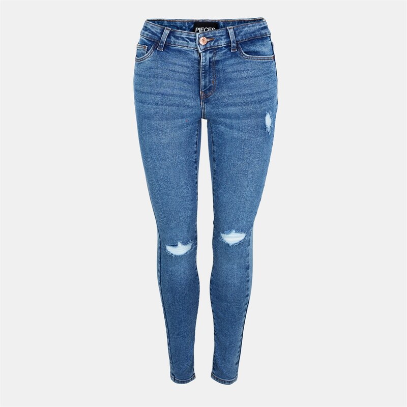 Džíny Pieces Blue Denim 2441976