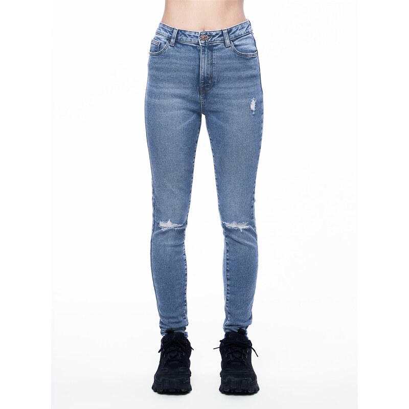 Džíny Pieces Blue Denim 7345410 109207807