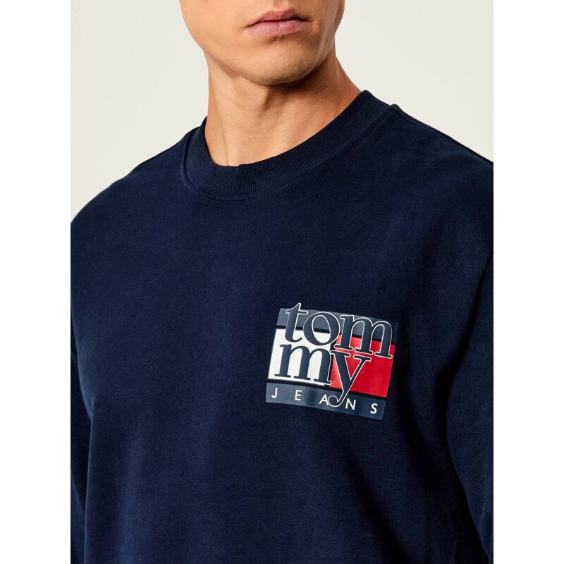 Tommy Jeans pánská modrá mikina