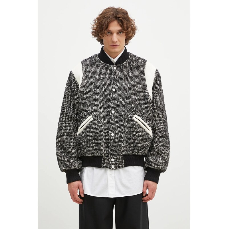 Kenzo Bunda z vlněné směsi Kenzo Wool Varsity Jacket