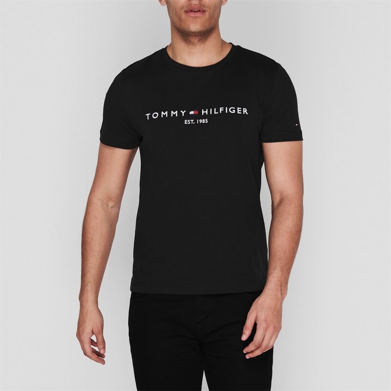 Tričko Tommy Hilfiger Black BAS 1242064