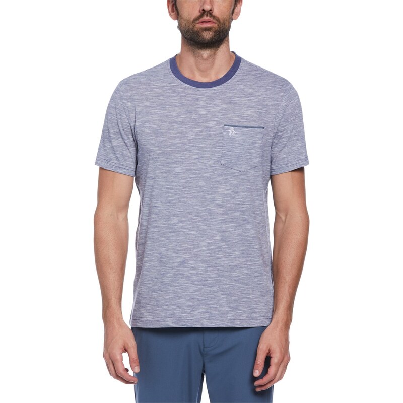 Crosshatch Tričko Original Penguin Blue Indigo 8360843