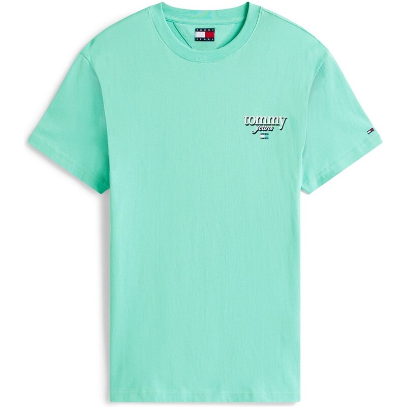 Tričko Tommy Jeans Sig City Green 7964652