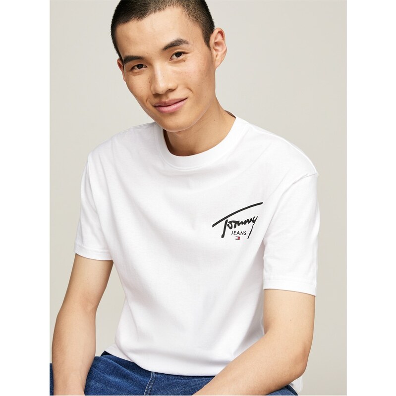Tričko Tommy Jeans Sig White 5345584
