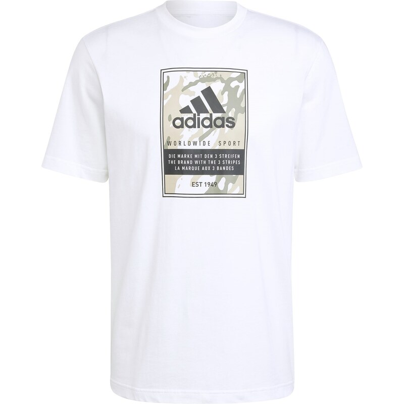 Tričko adidas White Camo Box 4573171