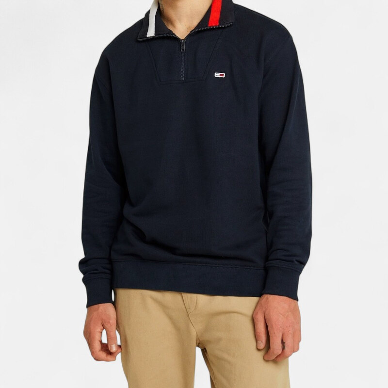 Pánská černá mikina Tommy Hilfiger Jeans M56474