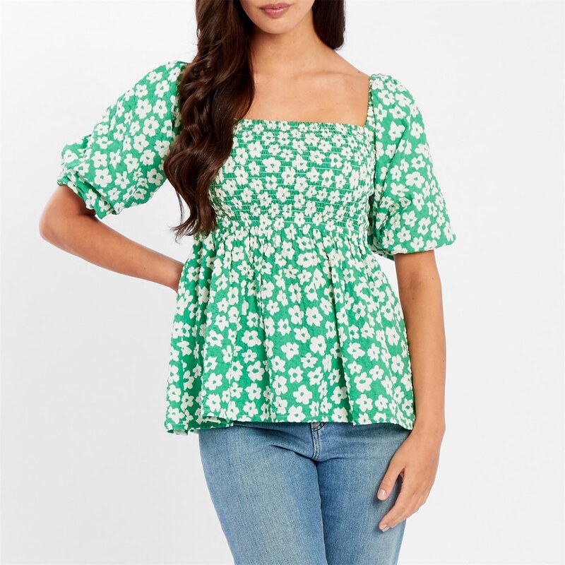 Košile Be You Green Floral 3487856 109218315