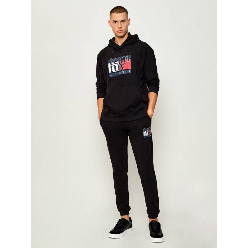 Tommy Jeans pánská černá mikina