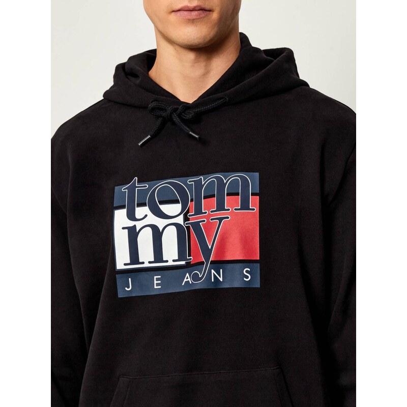 Tommy Jeans pánská černá mikina