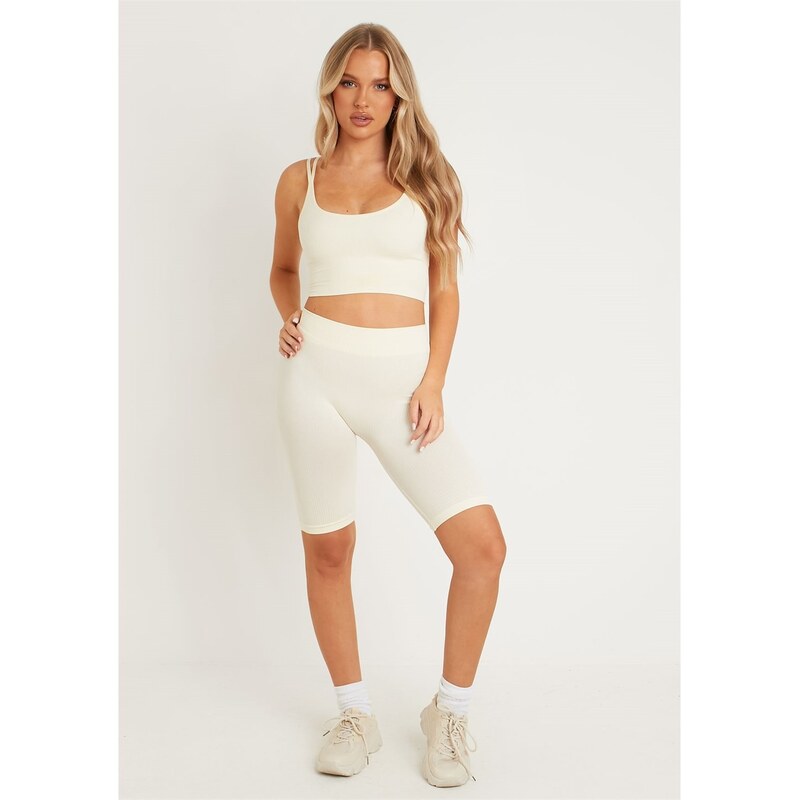 Kraťasy Missy Empire Cream 5132022