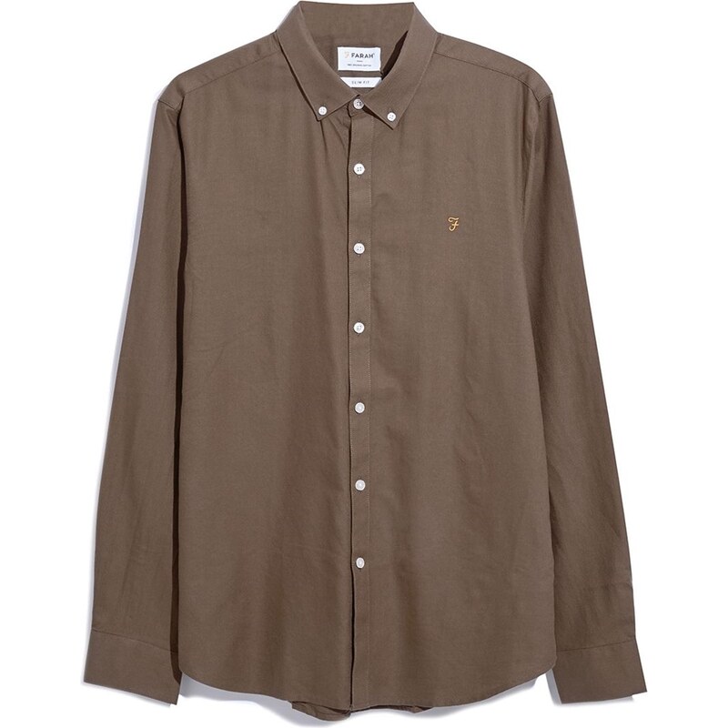 Košile Farah Mid Brown 6269387