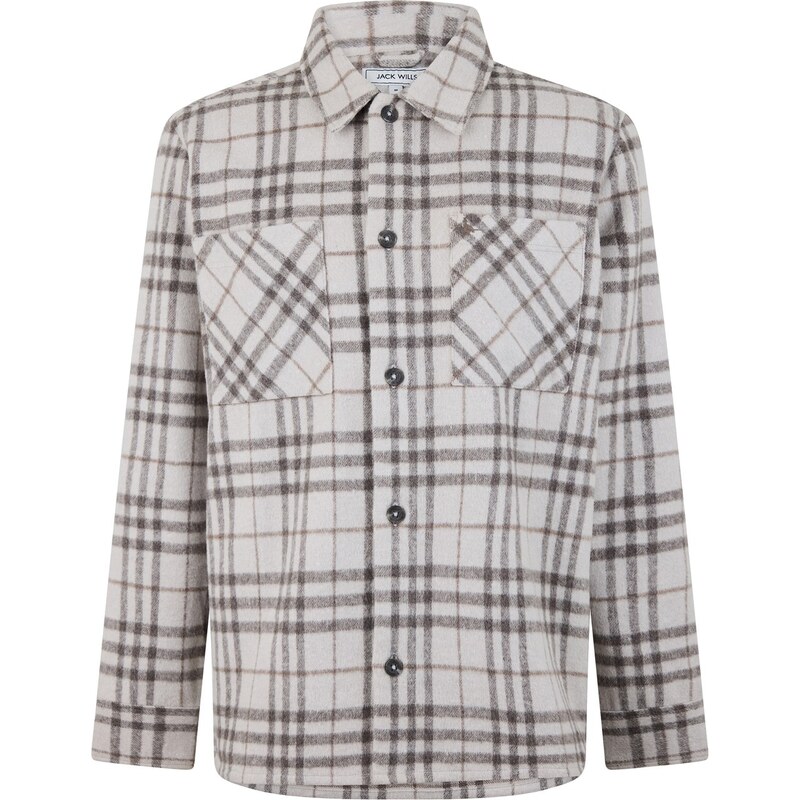 Košile Jack Wills Brown Check 1401864