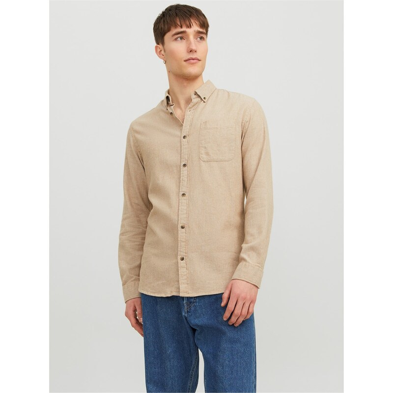 Košile Jack and Jones Oatmeal 335117