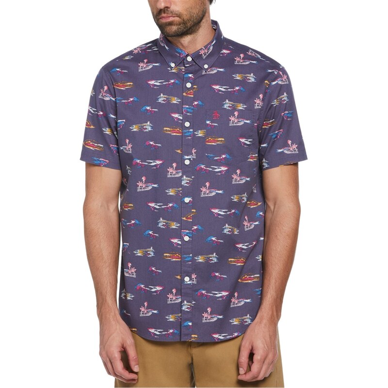 Košile Original Penguin Blue Indigo 4487489