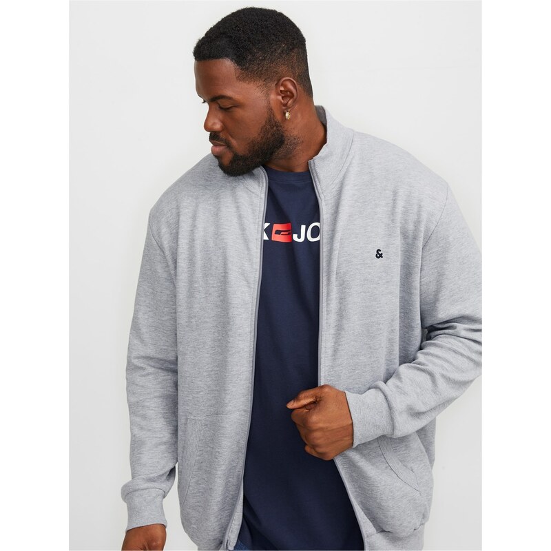 Mikina Jack and Jones Grey Melange 8080670