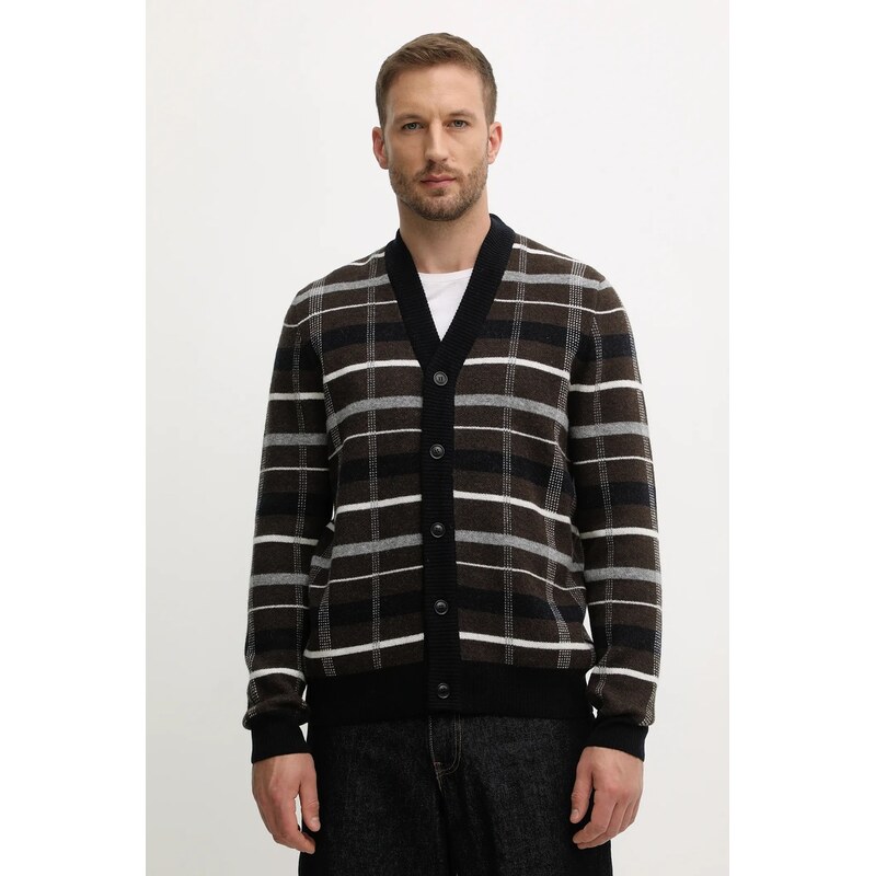 Vlněný kardigan Barbour KANE