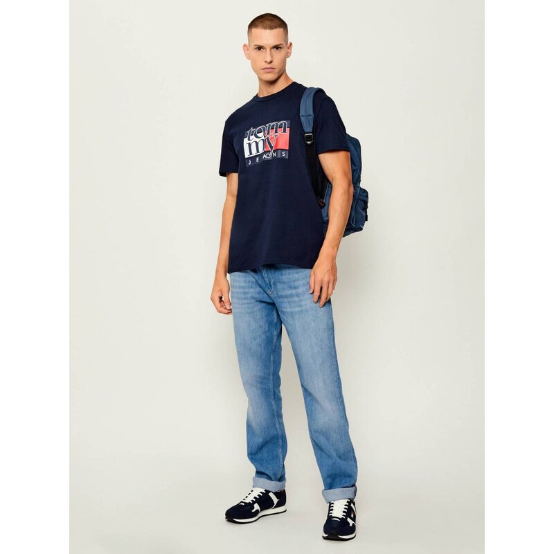 Tommy Jeans pánské modré triko