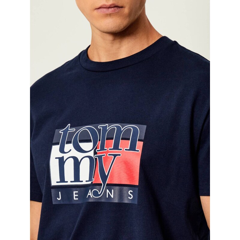 Tommy Jeans pánské modré triko
