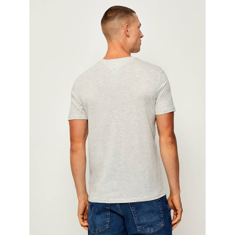 Tommy Jeans pánské šedé triko