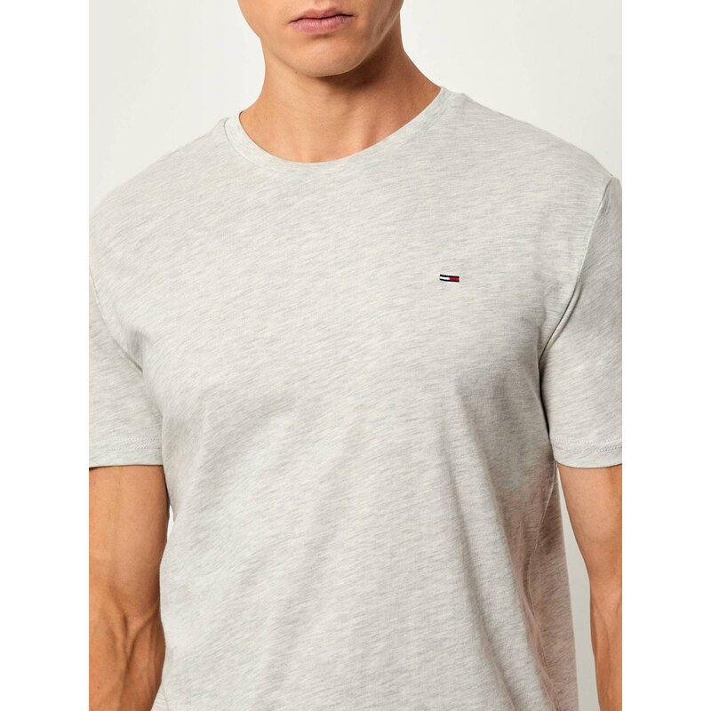 Tommy Jeans pánské šedé triko