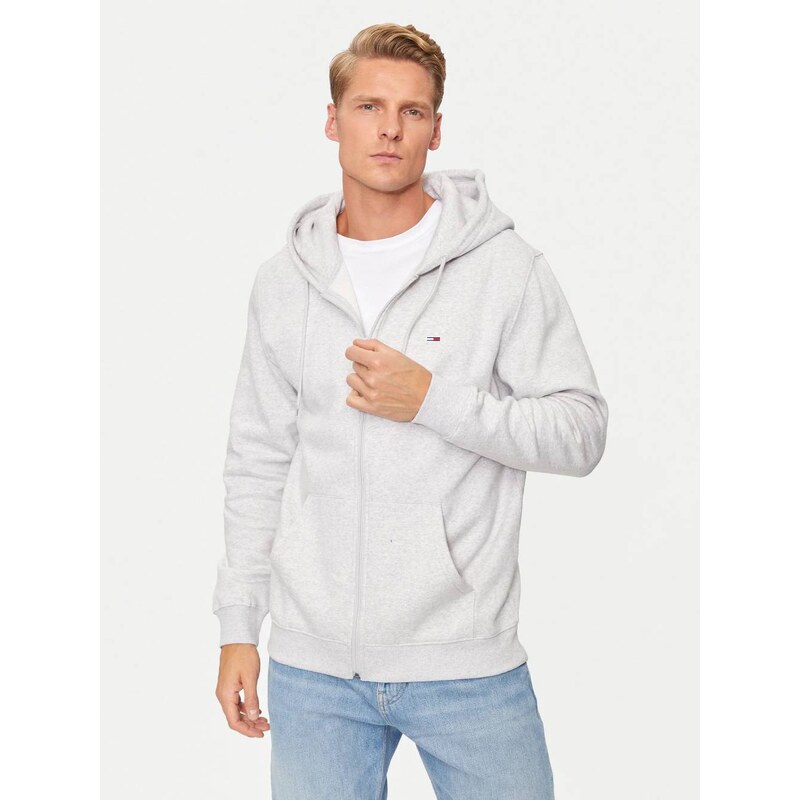 Tommy Jeans pánská šedá mikina