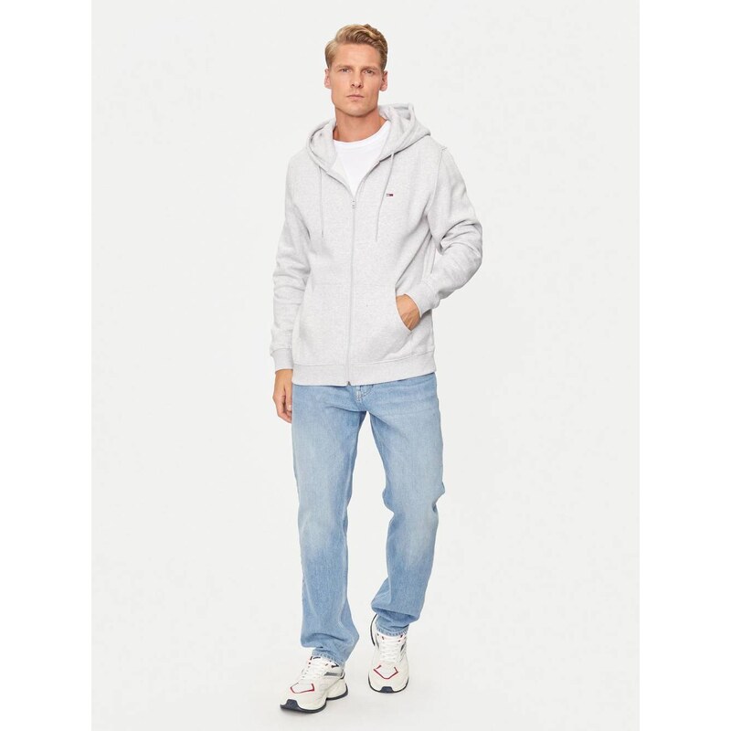 Tommy Jeans pánská šedá mikina