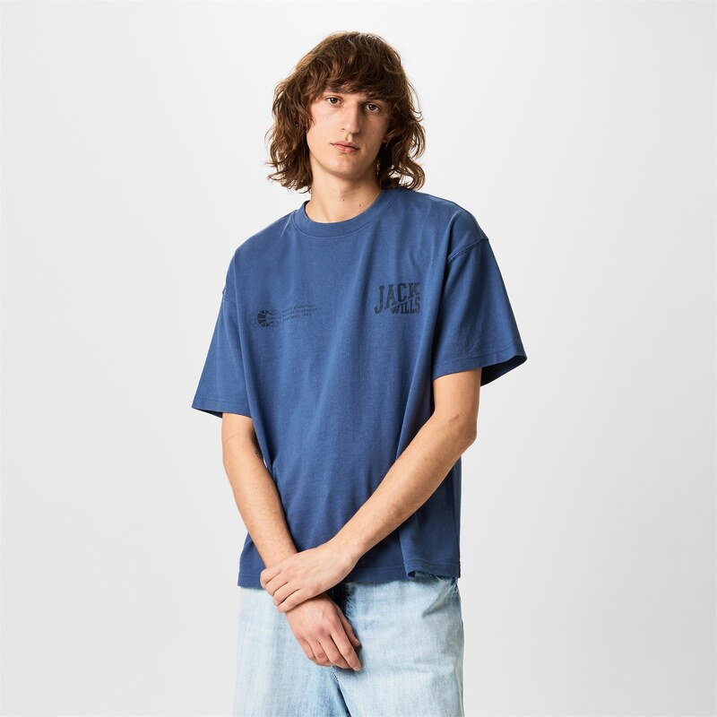 Tričko Jack Wills Vintage Indigo 4212611